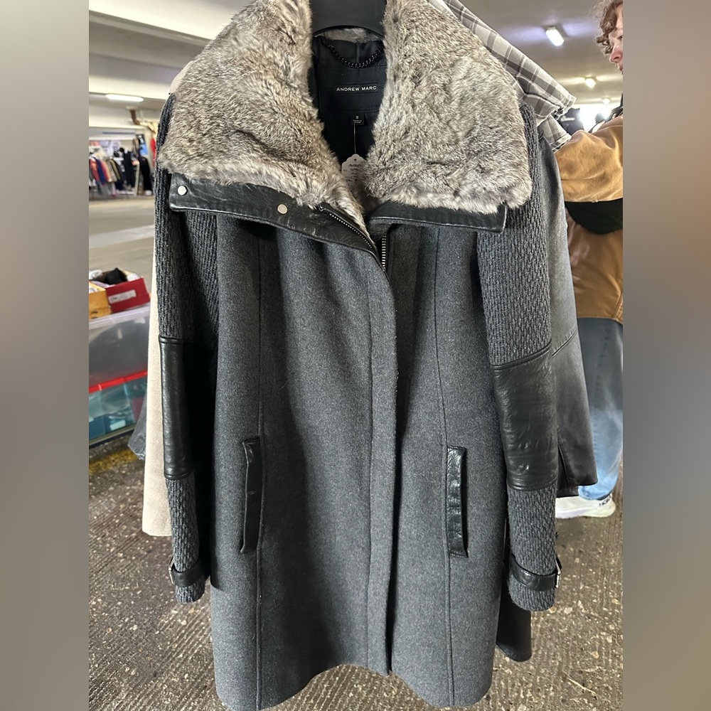 Andrew Marc mixed media, winter jacket